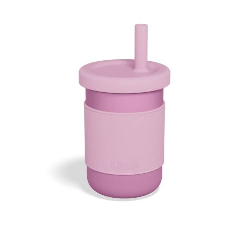 Lalo 12oz Stainless Steel Toddler Baby Cup - Bubble Gum