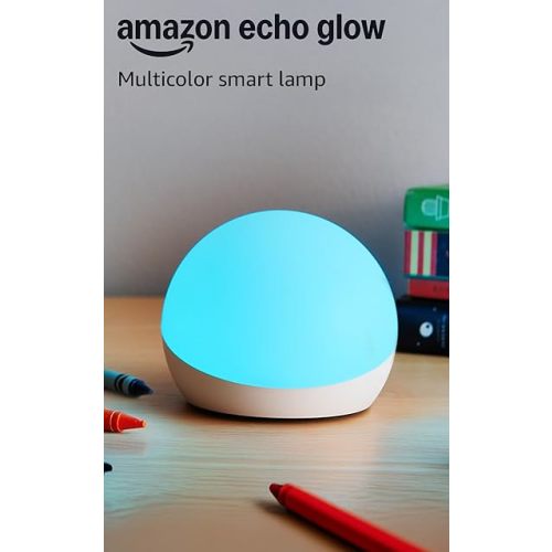 Echo Glow, Multicolor smart lamp, Works with Alexa