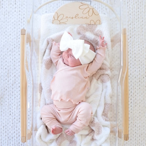 2pc Waffle Crossover Top & Bottom | Fawn