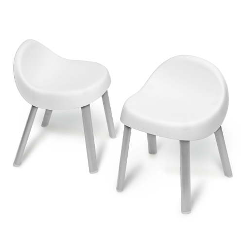 Skip Hop Explore & More Kids Chair Set, Comfortable Design with Metal Legs, White