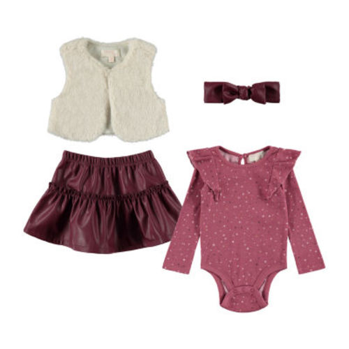 Btween Baby Girls 3-pc. Skirt Set
