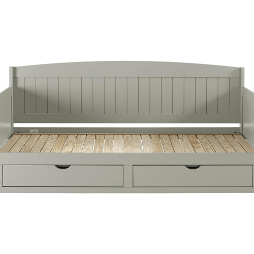 Alaterre Twin to King Extendable Daybed w/ Trundle, Grey, Frame 1 – 36.75"H (for nursery)