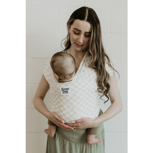 The Kayla Beluga Baby Wrap | Checkers Bamboo Baby Carrier - Beluga Baby Carriers