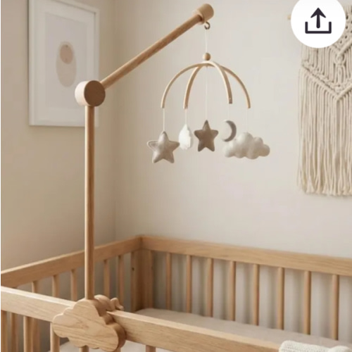 Wooden Baby Mobile Arm, Baby Mobile Arm, Mobile Holder, Wooden Crib Mobile Arm, Crib Mobile Arm, Baby Mobile Holder, Universal Fit