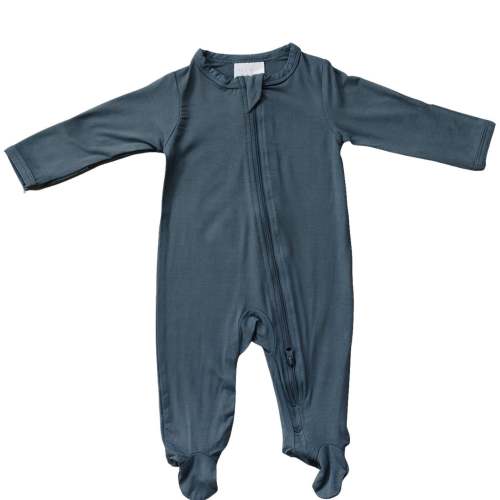 Mebie Baby Charcoal Bamboo Zipper Gender Neutral