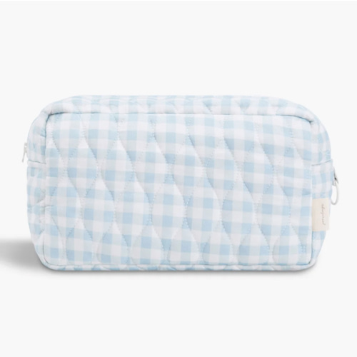 Toiletry Pouch - Blue Gingham