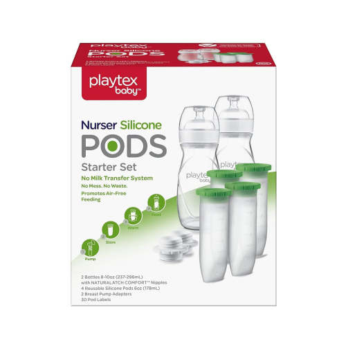 Playtex Baby™ Nurser Reusable Silicone PODS Starter Set for Breastmilk Storage & Air-Free Feeding