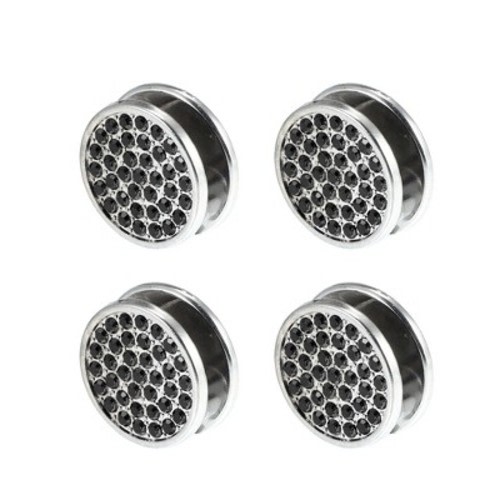 Unique Bargains Keys Earphone Purse Car Decoration Accessories Adhesive Car Dashboard Storage Hooks 4 Pcs Black