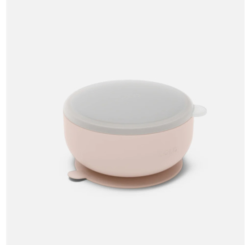 Suction Bowl + Lid - Grapefruit