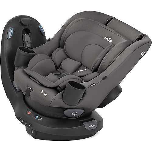 Joie Baby, Chili Spin SI 360 Rotating 2-in-1 Convertible Car Seat, Rear and Forward-Facing, No-Rethread Harness, Side Impact Protection (Thunder)
