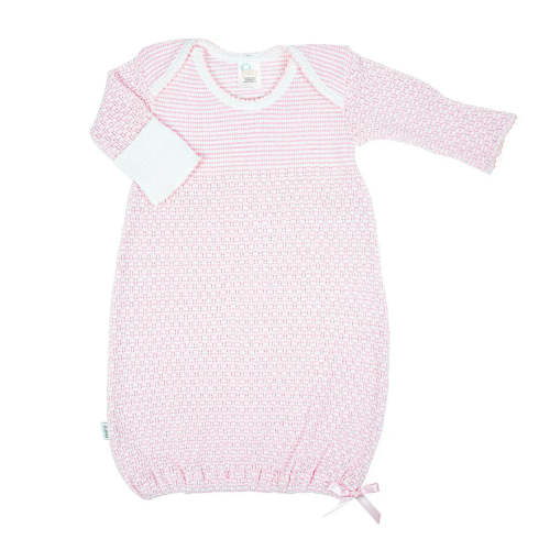 Paty Knit Overlap Shoulder Gown w/Saylor Beanie – Little Bear Smocks