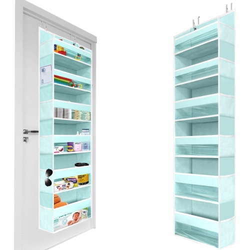 Homelux Theory Over The Door Organizer, Baby Door Organizer, Baby Blue, 1pc