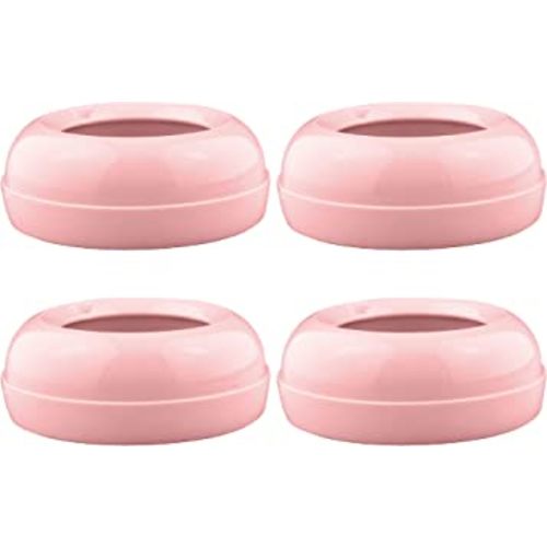 Maymom Replacement Baby Bottle Nipple Rings for Philips Avent Bottle, Compatible Screw Ring Collar for Avent Natural Plastic and Glass Bottles; Not for AntiColi Nipple, BPA-Free, Secure Latch, 4-Pack