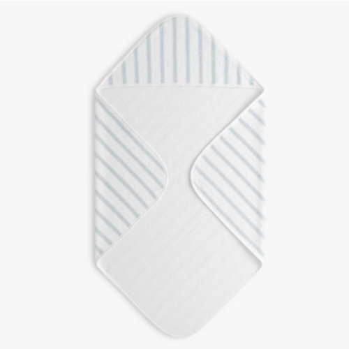 Seaside Stripes Baby Hooded Towel - Ocean