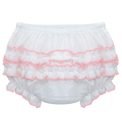 Carriage Boutique Baby Ruffle Panty Diaper Covers For Girls - Classic Baby Bloomers Diaper Cover
