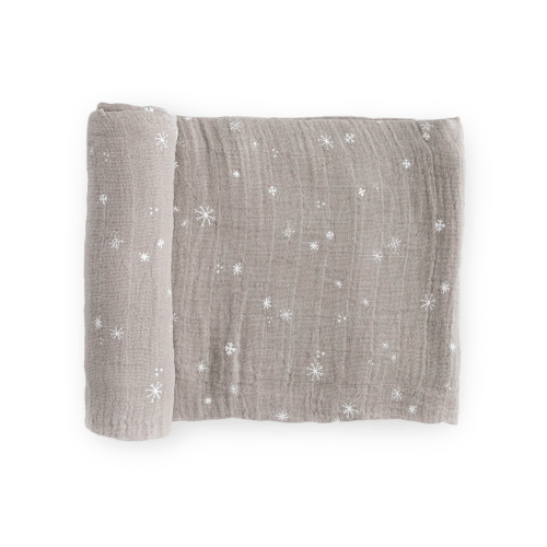 Cotton Muslin Swaddle Blanket - Snow Flurries