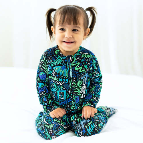 The Second-Skin Convertible Romper | Mystic Mama (Blue) | "You Made Magic" | Raising Mama