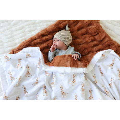 Little Giraffe Plush Blanket | Minky Couture