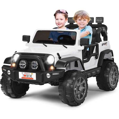 2-Seater Kids Ride on Truck, 12V Battery Electric Toddler Motorized Vehicles Riding Toy Car with Remote Control