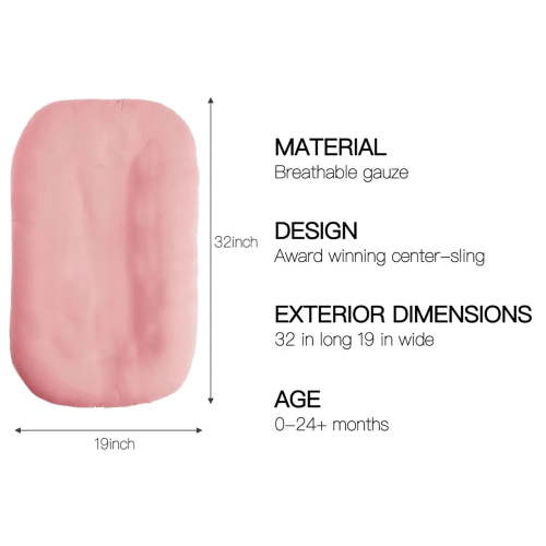 Baby Lounger for Newborn, Breathable Soft Cotton Cozy Kid Lounger, 0-24 Months Portable Lounger, Newborn Baby Essentials Gift