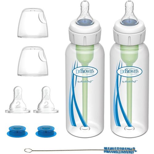 Dr. Brown’s Natural Flow Anti-Colic Options+ Specialty Feeding Starter Kit, 8 oz