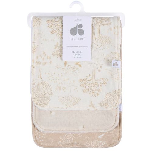 Just Born® Baby 3-Pack Burp Cloths