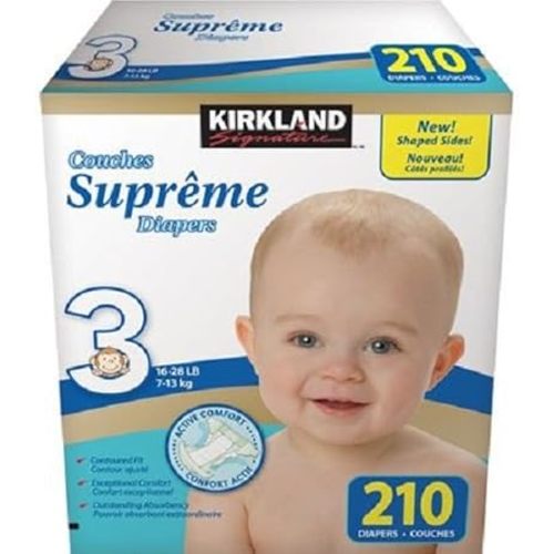 Kirkland Signature Supreme Diapers Size 3 Total Counts 210