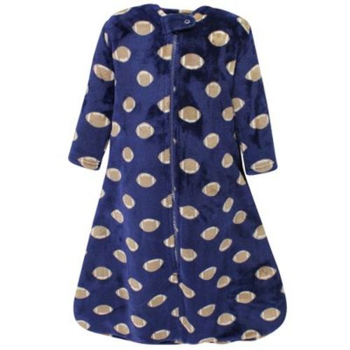 Hudson Baby Infant Boy Plush Long-Sleeve Sleeping Bag, Sack, Blanket, Football