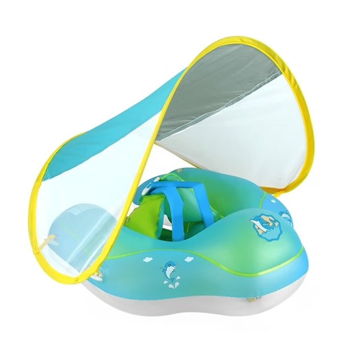 Funsmile Large Summer Swim Pirate Boat Inflatable Pool Float Toy with Water Spray Gun for Toddlers Aged 3-6