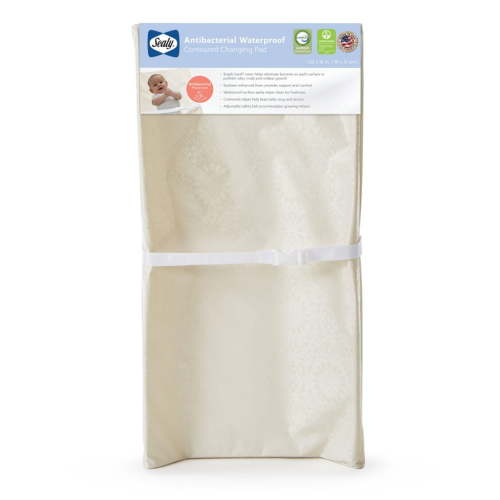 Sealy Antibacterial Waterproof Contoured Diaper Changing Pad