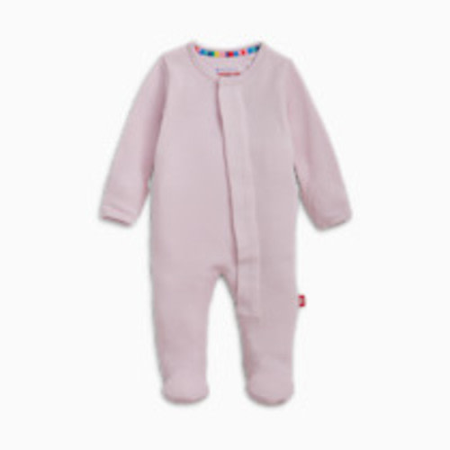 Magnetic Me Waffle Magnetic Footie - Lilac Snow, 0-3 M