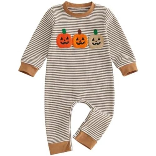 BemeyourBBs Newborn Baby Boy Fall Winter Clothes Infant Romper Jumpsuit