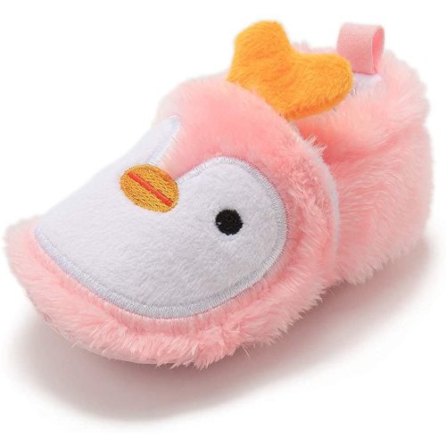 Sawimlgy Newborn Infant Baby Boys Girls Cute Cartoon Slipper Soft Non Skid Sole Slip On House Animal Indoor Sock Shoes Crib Moccasins for New Walkers