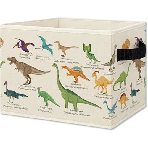 Dinosaur Nursery Playroom Storage Bins Box Collapsible Basket