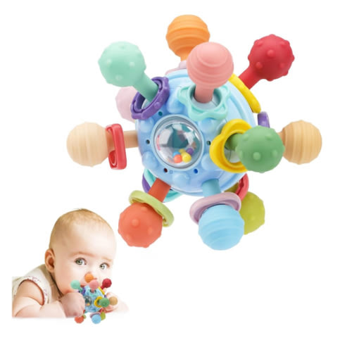 Baby Montessori Sensory Toys for 0-6 6-12 Months, Baby Teether Teething Toys for Babies 0 3 6 9 12 18 Months, Newborn Infant Learning Developmental Toys Gifts for 1 2 Year Old Boys Girls
