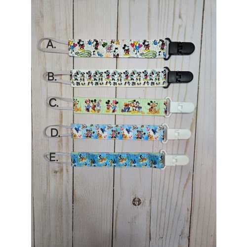 Pacifier Clip / Baby shower gift / fabric pacifier clip / handmade baby present /