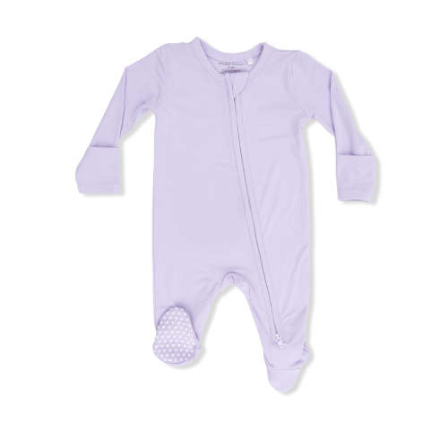 2-Way Zip Footie, Orchid Petal