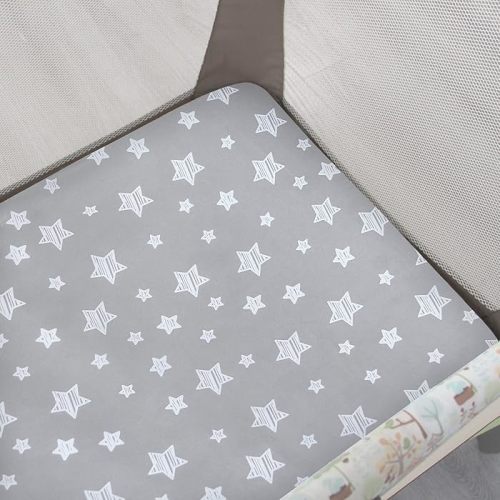 Amazon.com : Pack and Play Sheets, 2 Pack Mini Crib Sheets, Stretchy Playard Fitted Sheet, Compatible with Graco Pack n Play, Soft and Breathable Material, Stars & Bunny : Baby