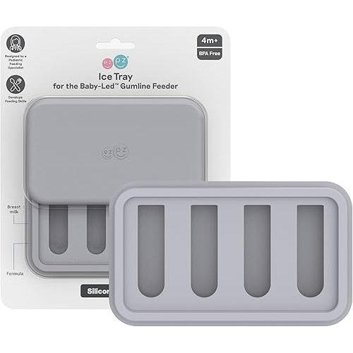 ezpz Ice Tray for The Baby-Led Gumline Feeder (Pewter)