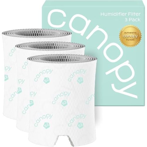 Canopy Original Bedside Humidifier Filter 2.0, 3-Pack, 6-Week Replacement