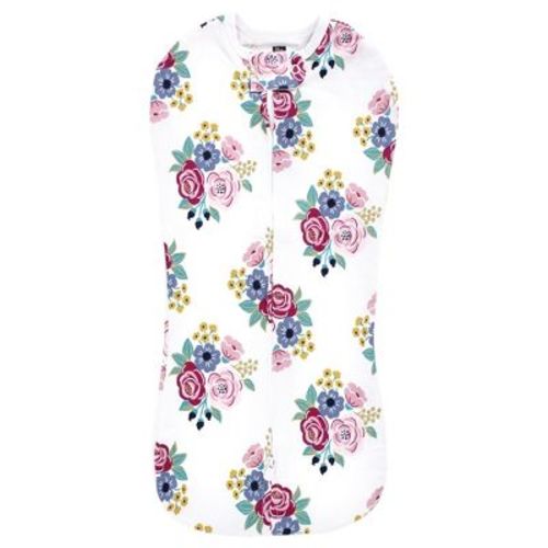 Hudson Baby Infant Girl Sleep Pod, Blush Navy Floral, 0-2 Months