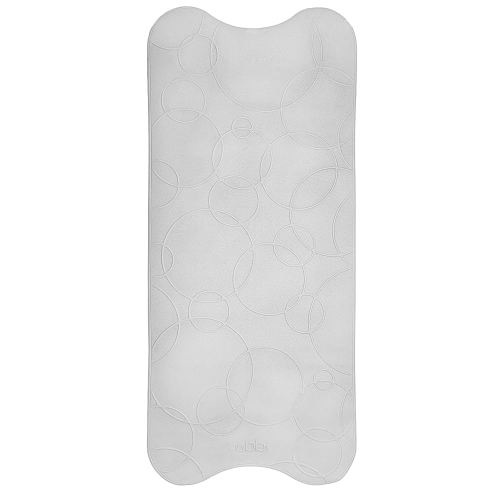 Ubbi Cushioned Non-Slip Bath Mat for Baby, Powerful Suction Cups, Baby Bathtub Time Essentials, Gray