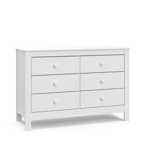Graco Noah 6 Drawer Double Dresser White