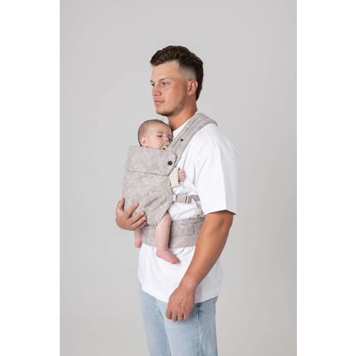Mabē Monarch Ergonomic Baby Carrier - Premium Cotton Soft Structured Infant Carrier with Hip Healthy Design, 3 Carry Positions for Newborn to Toddler (7-35lbs) (Ashland Camo)