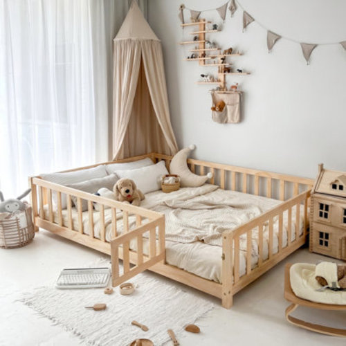 Brizo Montessori Floor Bed With Fence, Safe And Stylish | Wayfair