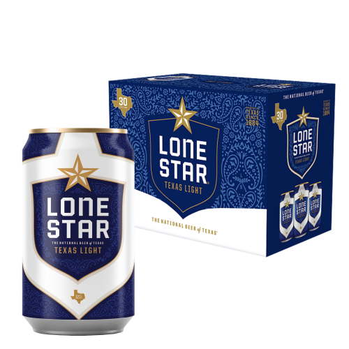 Lone Star Light, Domestic Lager, 30 Pack, 12 fl oz Can, 3.9% ABV