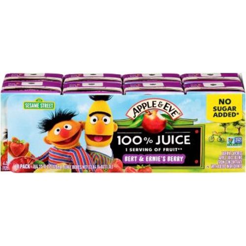Apple & Eve Sesame Street Bert and Ernie's Berry Fruit Juice - 8pk/4.23 fl oz