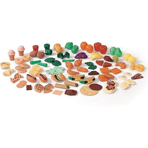 Step2 101-Piece Play Food Assortment, Pretend Kitchen Playset, Vegetables, Fruit, Dessert, For Toddlers Ages 2-6 Years