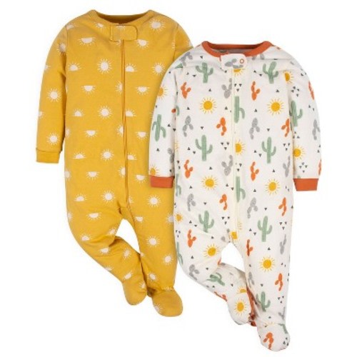 Gerber Baby Long Sleeve Sleep 'N Plays - Southwest - 0-3 Months - 2-Pack
