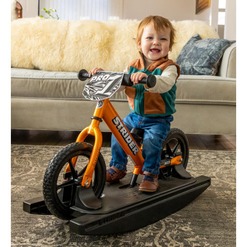 Strider Pro 2-in-1 Rocking Bike: Start Riding Early | Silver
